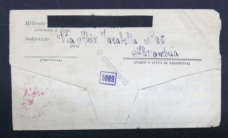 WWII - Lettera per Prigioniero di Guerra italiano - Campo …