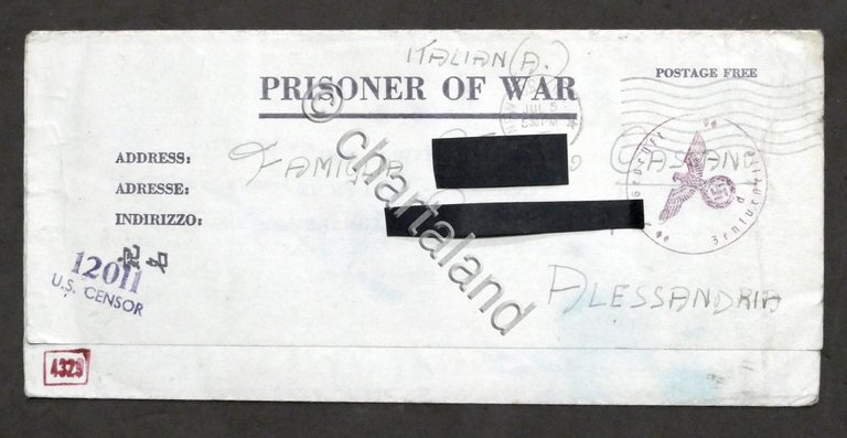 WWII - Lettera prigioniero italiano di guerra - Fort Meade …