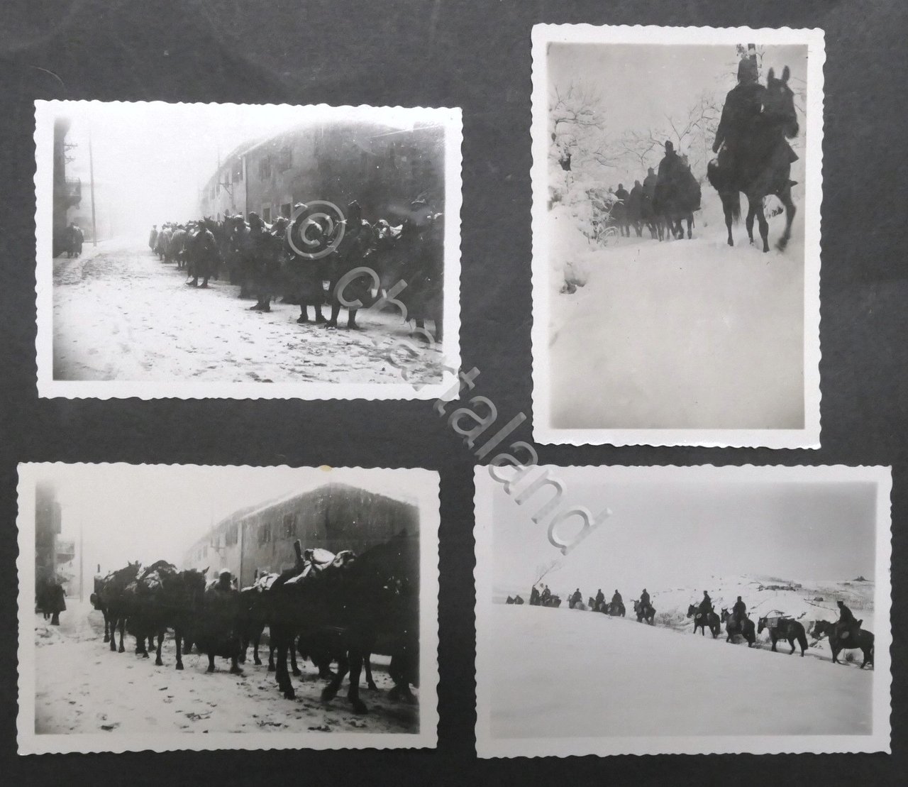 WWII - Lotto 4 fotografie Esercito Italiano Armir - Russia …
