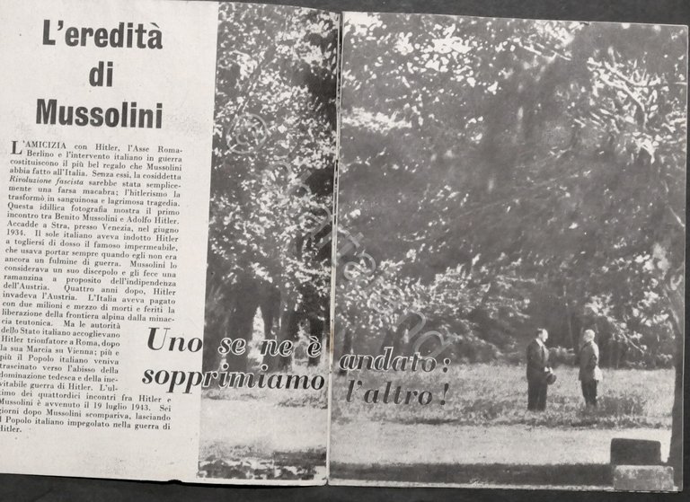 WWII - Opuscolo degli Alleati contro il Regime Nazista - …