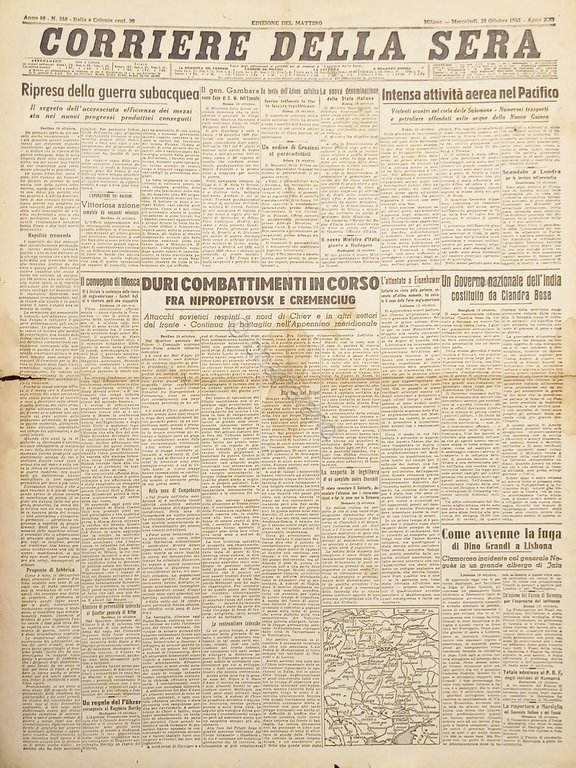 WWII - Quotidiano - Corriere della Sera N. 248 - … | Immagine Gallery 1