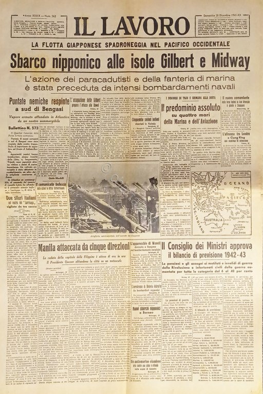 WWII - Quotidiano - Il Lavoro N. 362 - 1941 … | Immagine Gallery 2