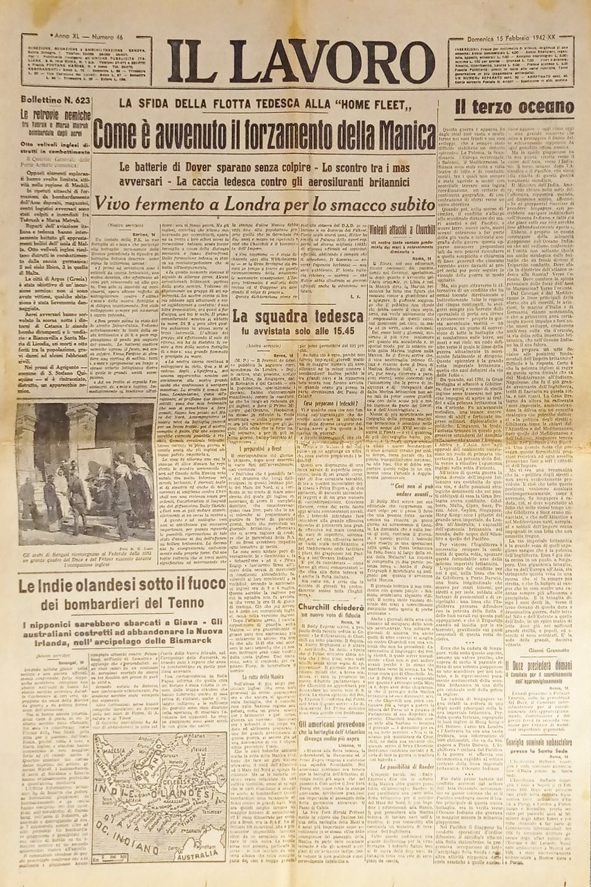 WWII - Quotidiano - Il Lavoro N. 46 - 1942 … | Immagine principale