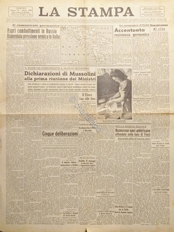 WWII - Quotidiano Torino - La Stampa N. 233 - …