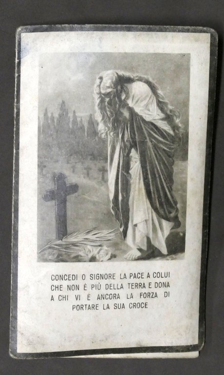 WWII Biglietto Commemorativo in ricordo del Bersagliere Zorgno Ferdinando - …