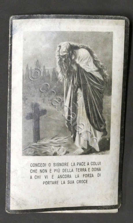 WWII Biglietto Commemorativo in ricordo del Bersagliere Zorgno Ferdinando - …