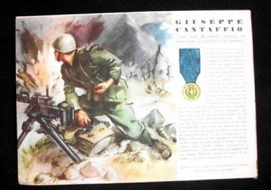 WWII Cartolina - Medaglie d' Oro Guerra 1941 Cantaffio