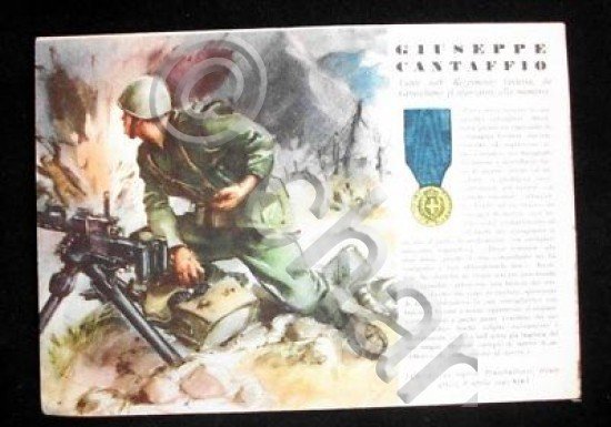 WWII Cartolina - Medaglie d' Oro Guerra 1941 Cantaffio