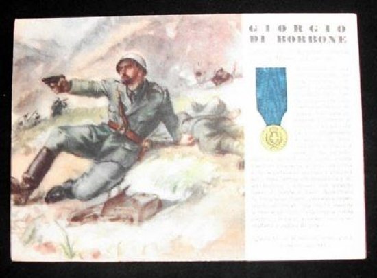 WWII Cartolina - Medaglie d' Oro Guerra 1941 Di Borbone
