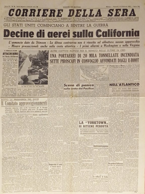 WWII Corriere della Sera N. 50 - 1942 Decine di … | Immagine Gallery 1