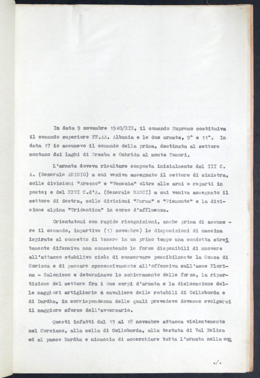 WWII Esercito Italiano Forze Armate Fronte Greco Iugoslavo 1940-41 Informazioni