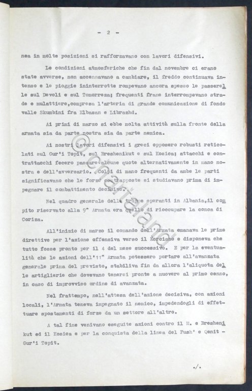 WWII Esercito Italiano Forze Armate Fronte Greco Iugoslavo 1940-41 Informazioni