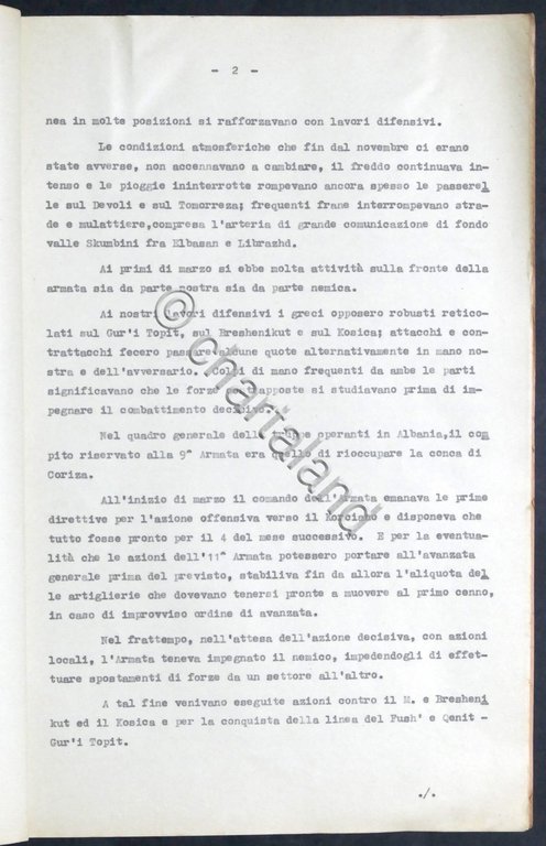 WWII Esercito Italiano Forze Armate Fronte Greco Iugoslavo 1940-41 Informazioni