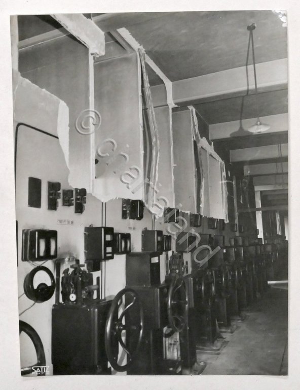 WWII Fotografia FIAT Ferriere Piemontesi - Sottostazione bombardata 1942 #45