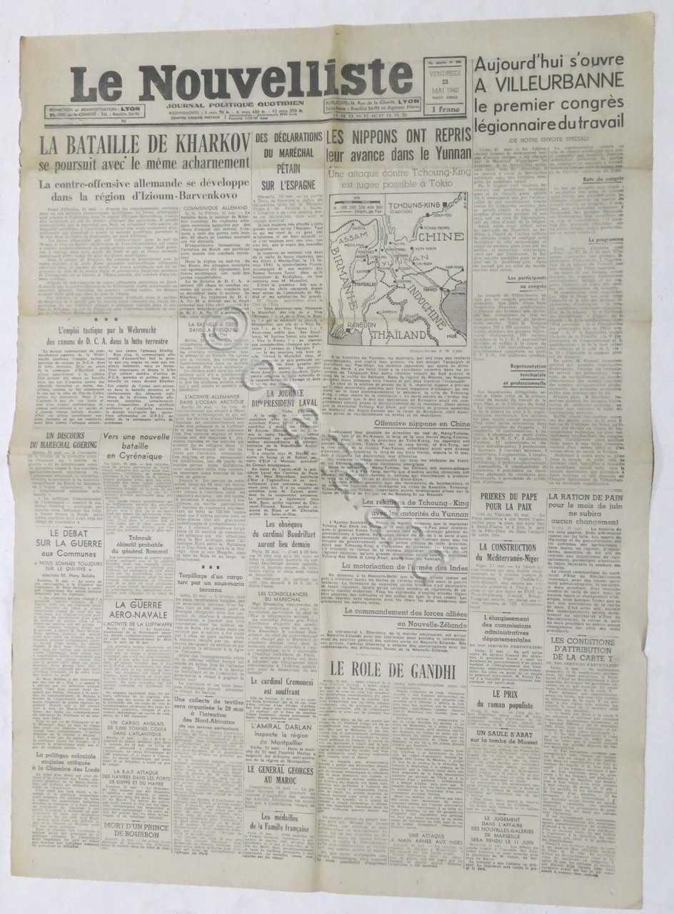 WWII Giornale - Le Nouvelliste - Journal Politique Quotidien - …
