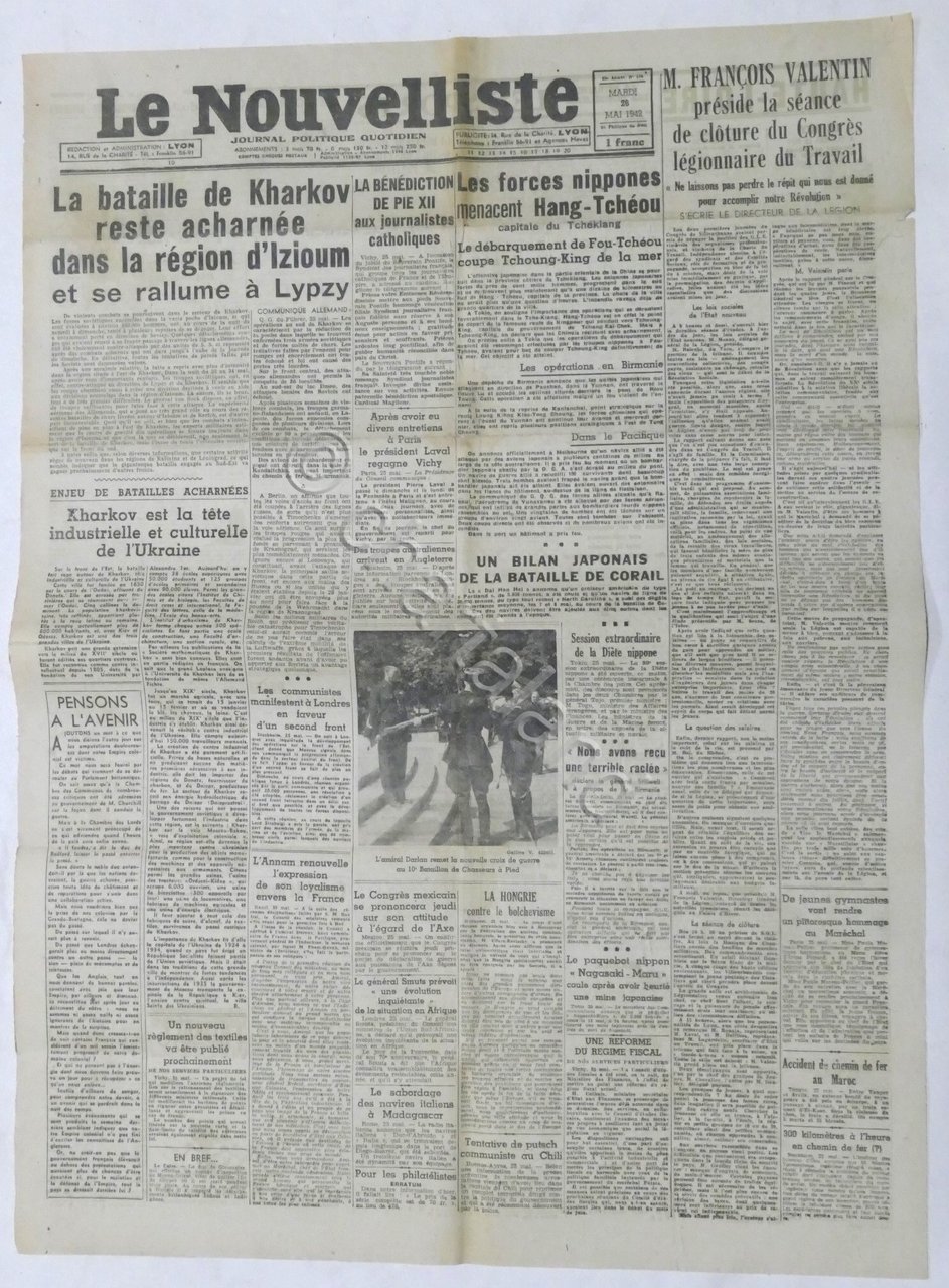 WWII Giornale - Le Nouvelliste - Journal Politique Quotidien - …