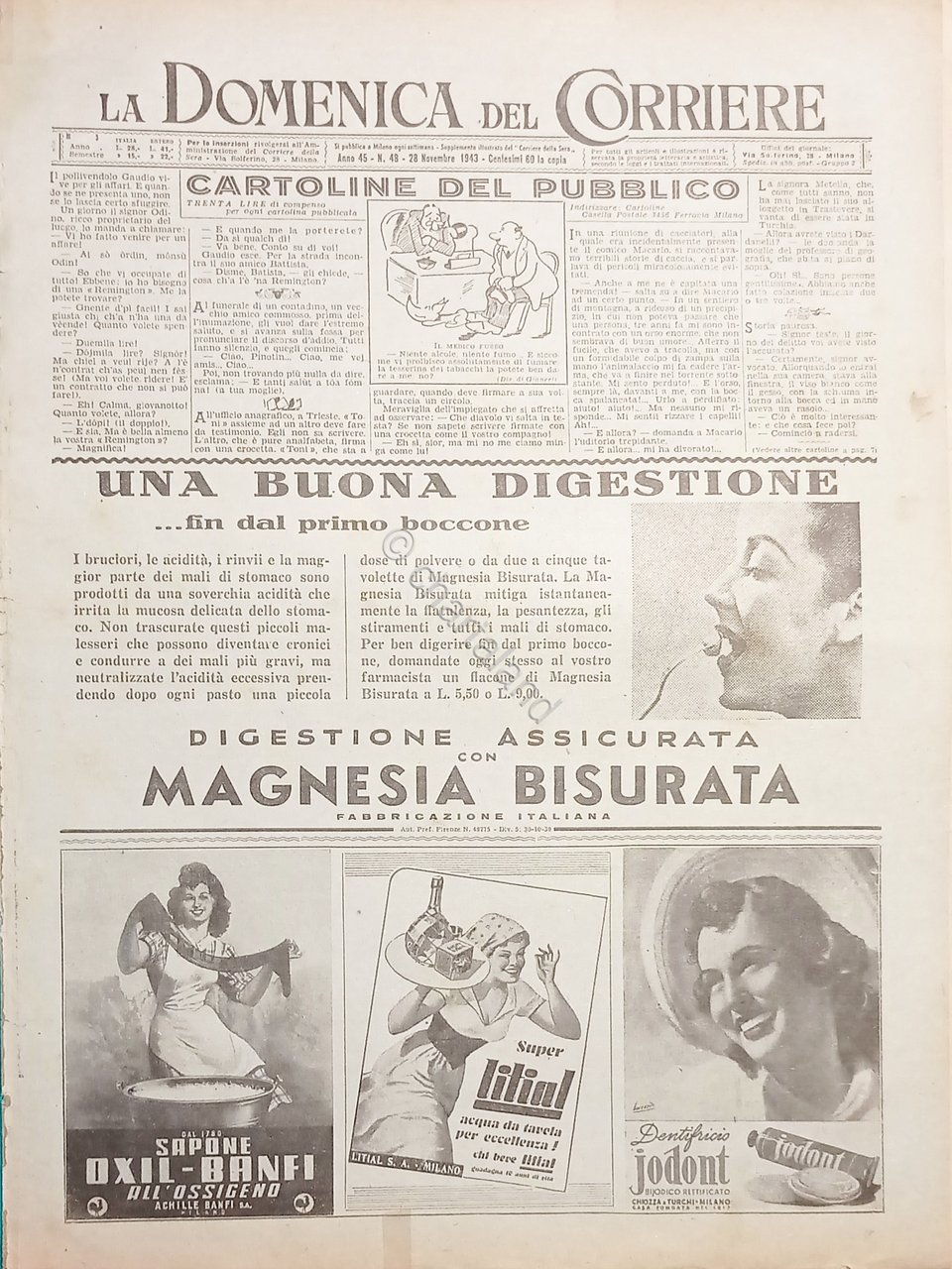 WWII La Domenica del Corriere N. 48 - 1943
