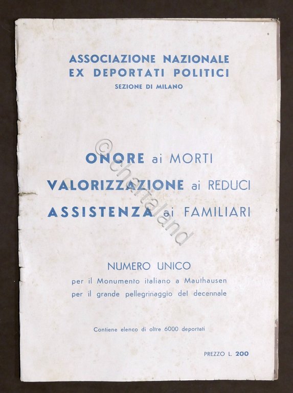 WWII Lager Deportazione - Mauthausen - Numero Unico - L' … | Immagine Gallery 4