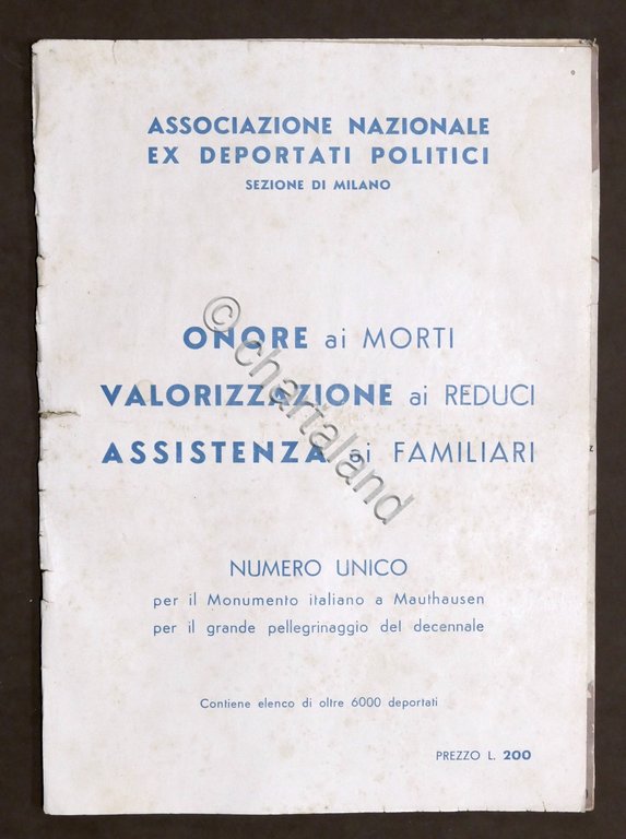 WWII Lager Deportazione - Mauthausen - Numero Unico - L' … | Immagine Gallery 2