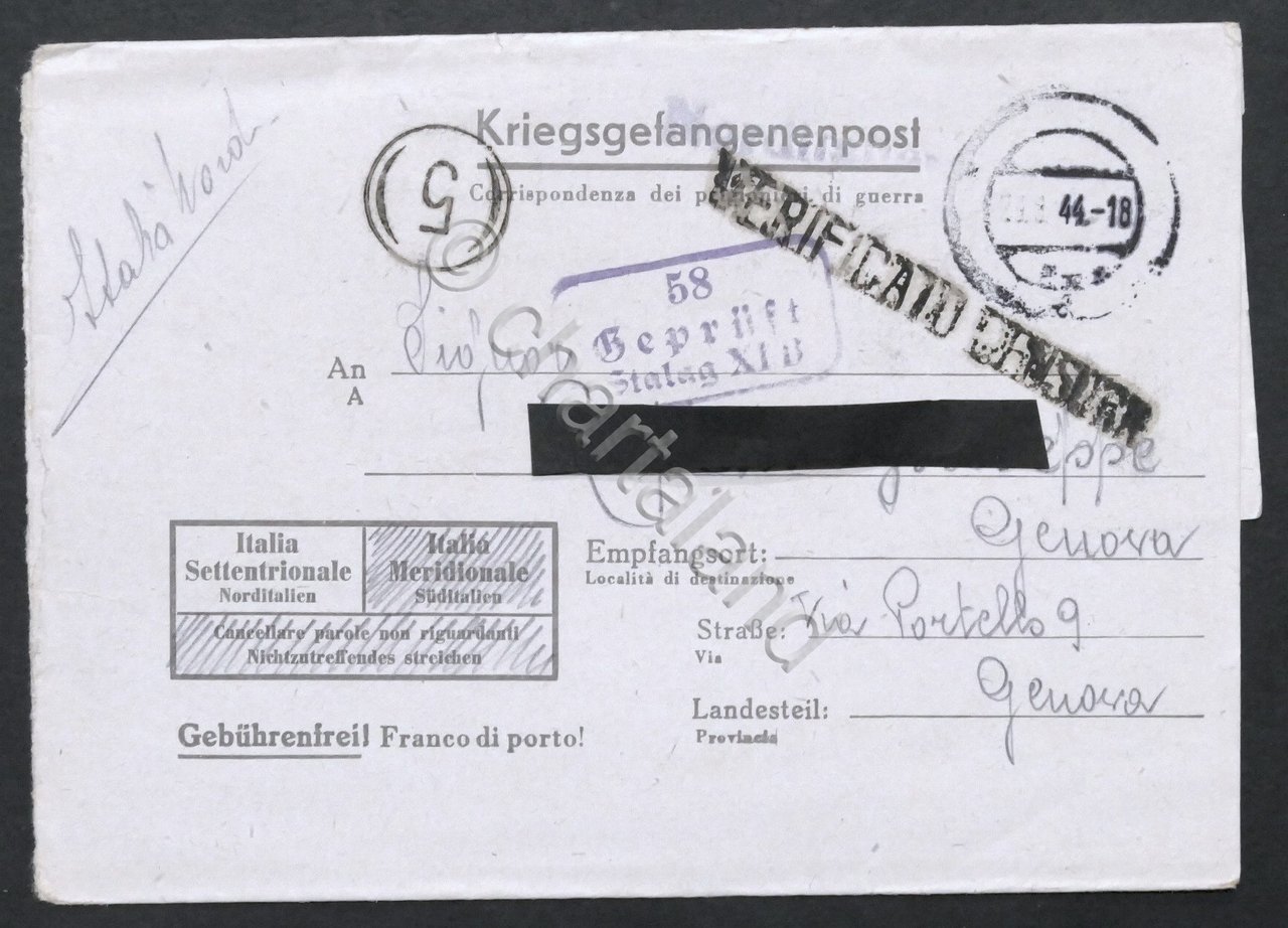 WWII Lettera da Prigioniero di Guerra italiano - Wietzendorf - … | Immagine principale