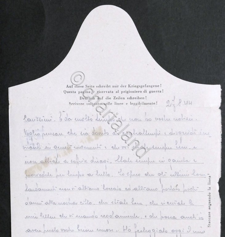 WWII Lettera da Prigioniero di Guerra italiano - Wietzendorf - … | Immagine Gallery 3