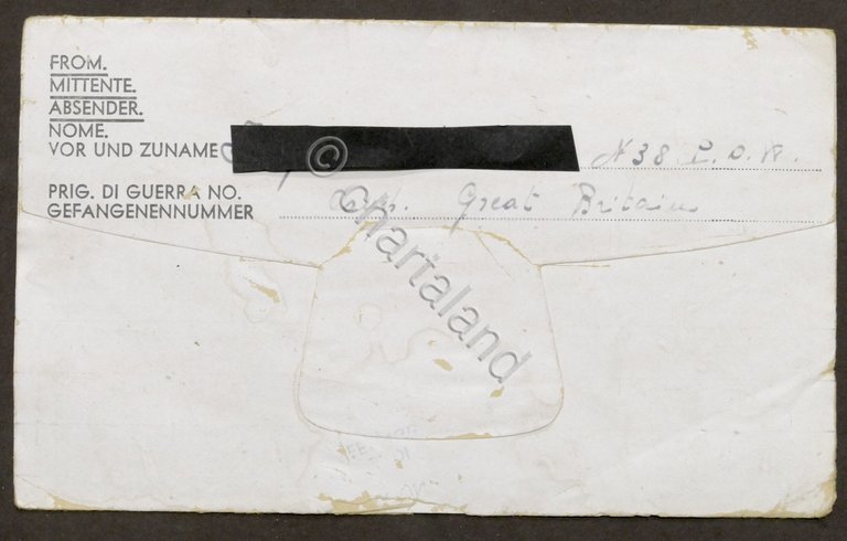 WWII Lettera da prigioniero italiano Campo N. 38 Gran Bretagna … | Immagine Gallery 1
