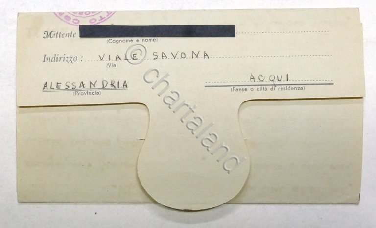 WWII Lettera per Prigioniero di Guerra italiano - Campo N. …