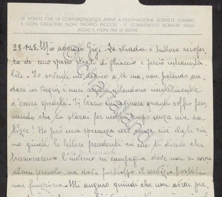 WWII Lettera per Prigioniero di Guerra italiano - Campo N. …