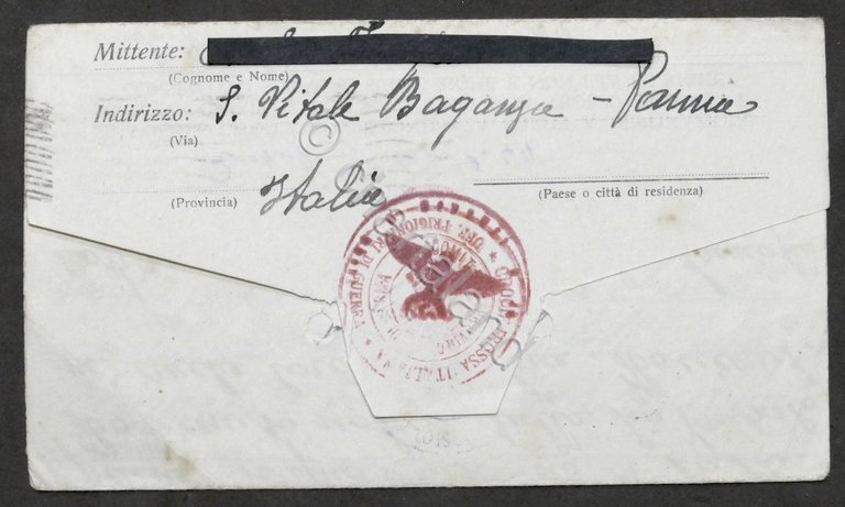 WWII Lettera per prigioniero italiano Campo N. 38 Gran Bretagna …