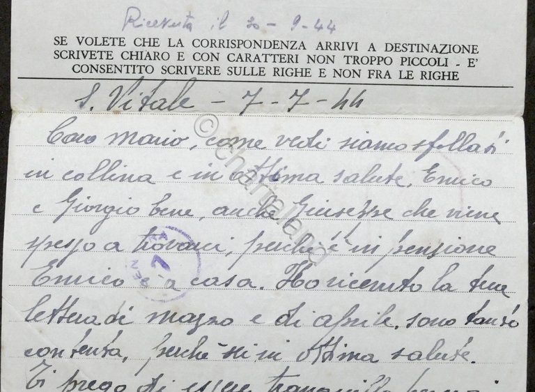 WWII Lettera per prigioniero italiano Campo N. 38 Gran Bretagna …