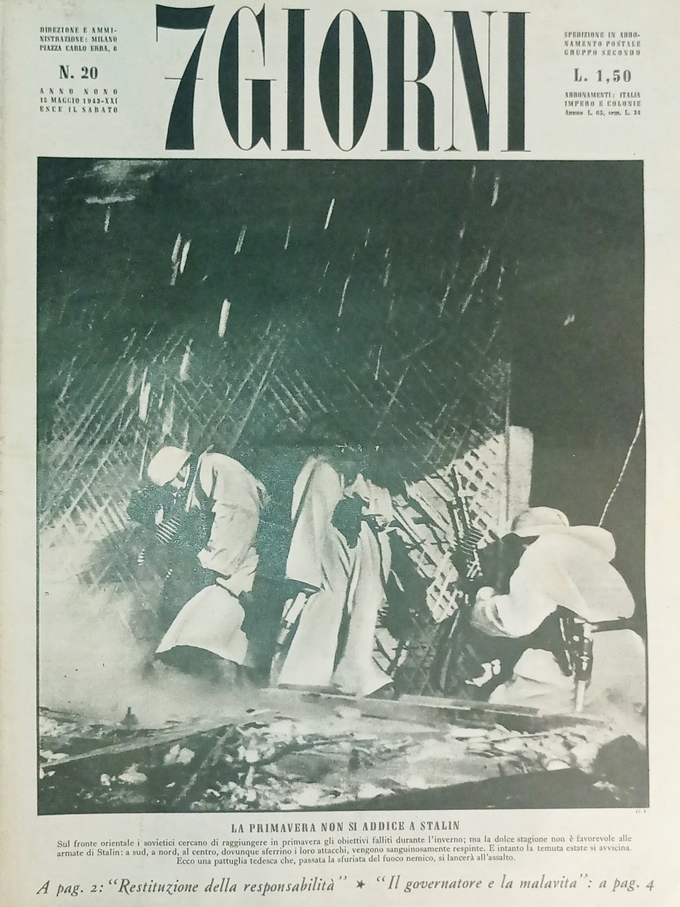 WWII Settimanale di Attualità - 7 Giorni N. 20 Primavera … | Immagine principale