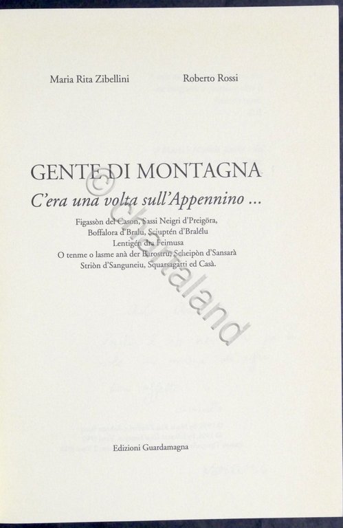 Zibellini Rossi - Gente di montagna - C'era una volta …