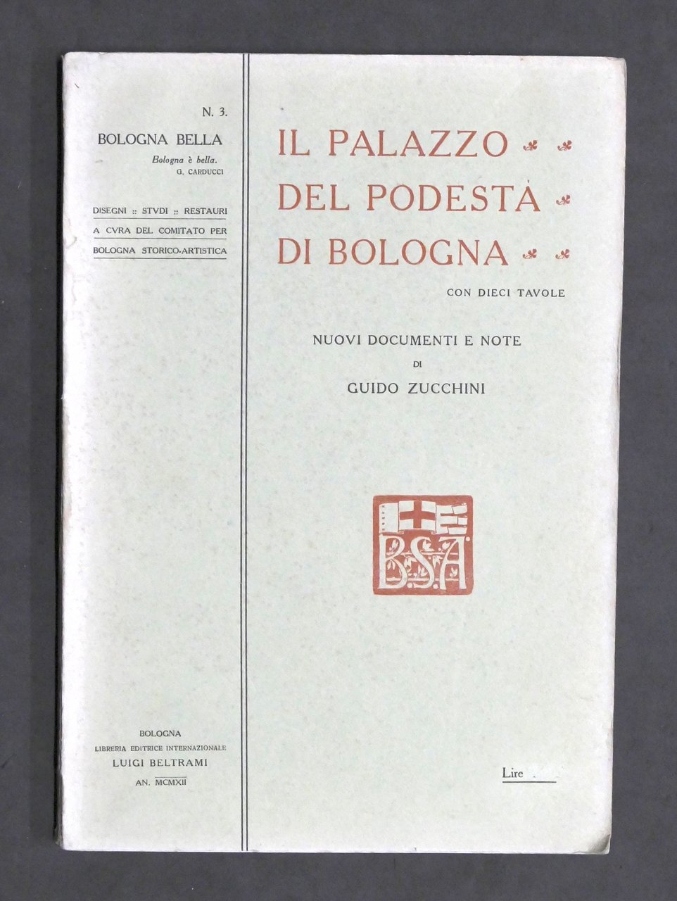 Zucchini Il palazzo del Podestà di Bologna Nuovi documenti e …