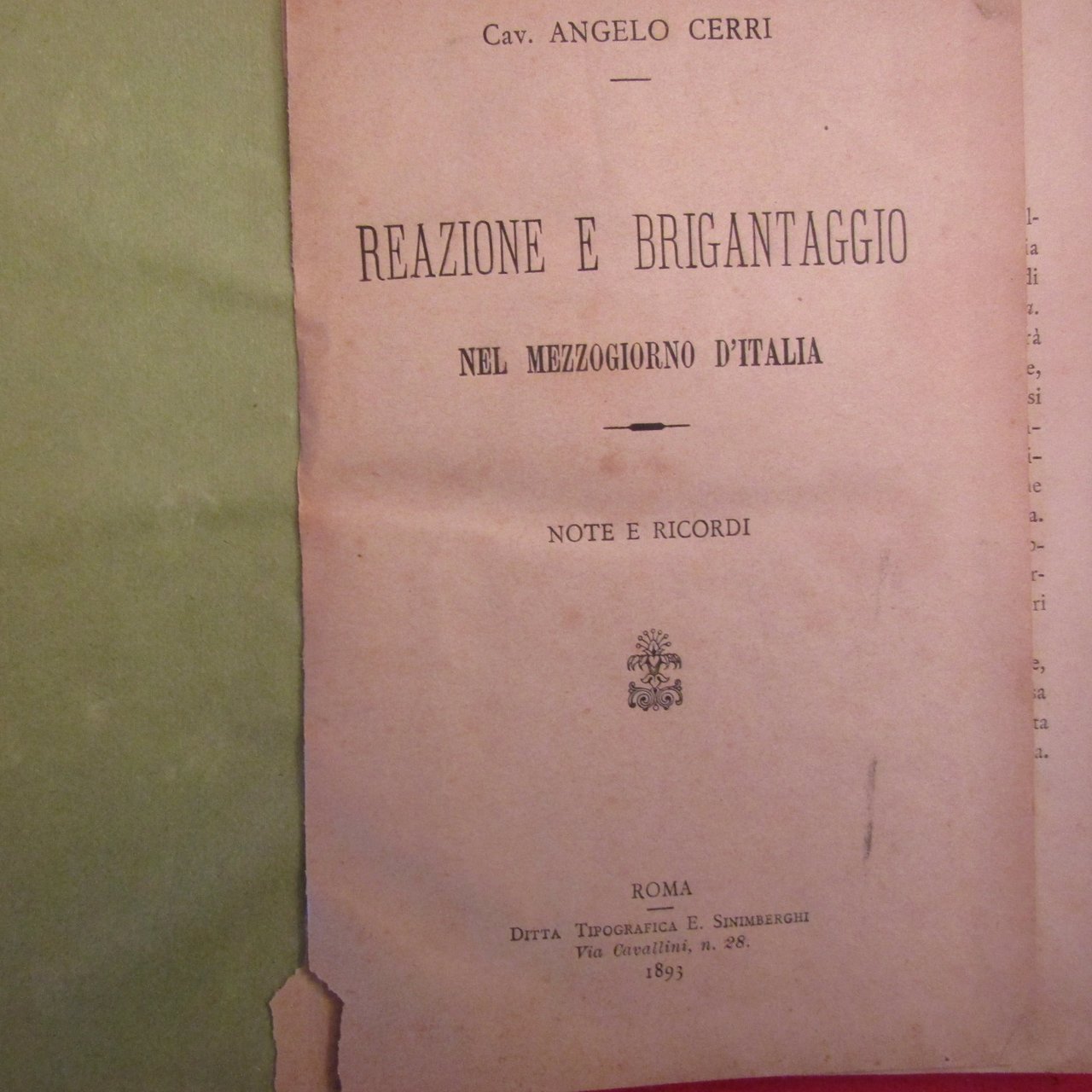 Reazione e Brigantaggio nel Mezzogiorno d'Italia