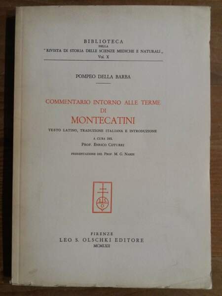 Commentario intorno alle Terme di Montecatini