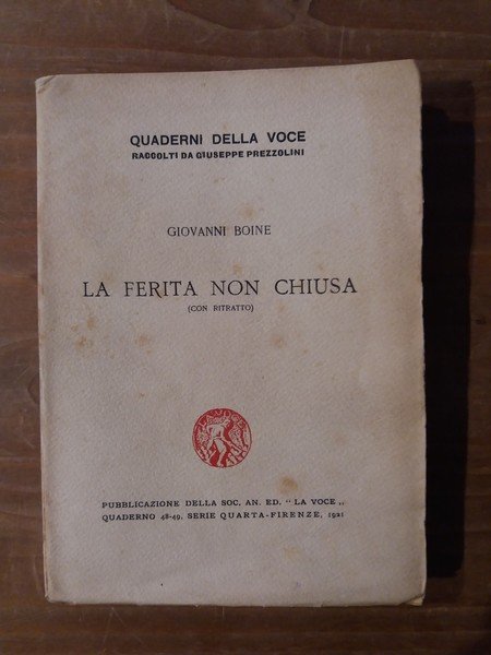 La ferita non chiusa