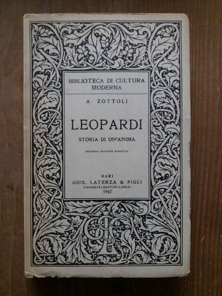 Leopardi storia di un'anima