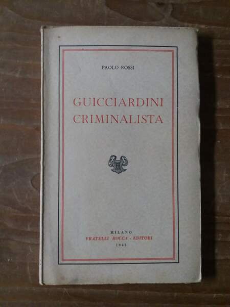 Guicciardini criminalista