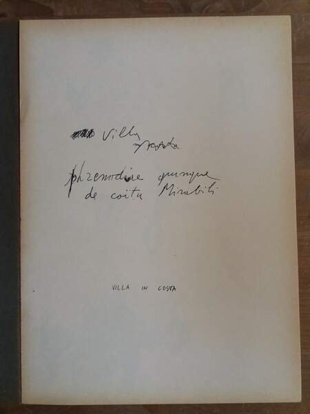 Phrenodiae quinque de coitu mirabili - Il mignottauro