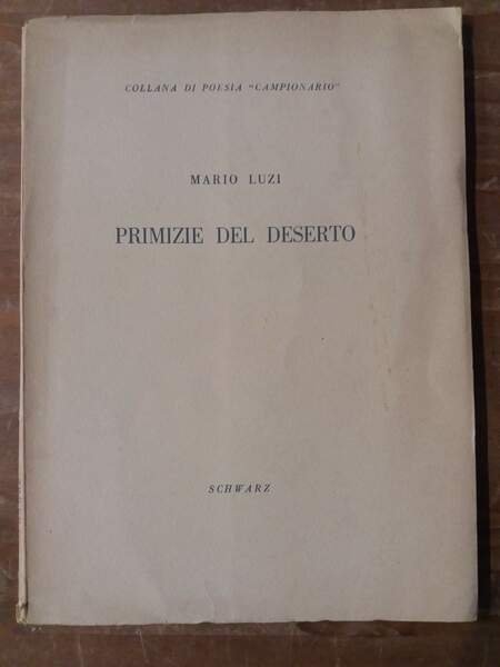 Primizie del deserto