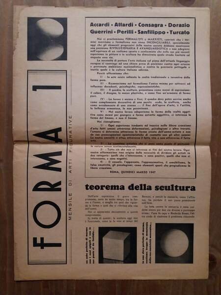 Forma 1 Mensile di arti figurative