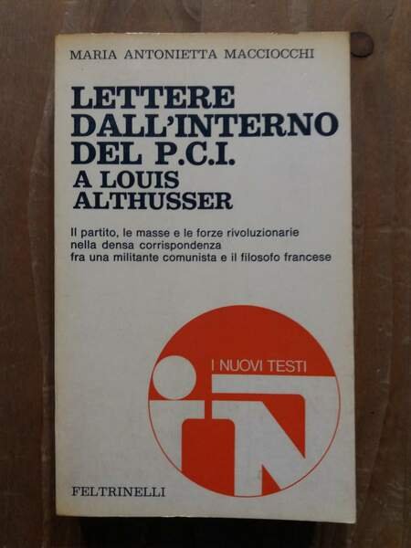 Lettere dall'interno del P.C.I. a Louis Althusser