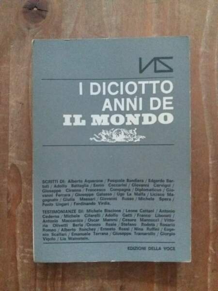 I diciotto anni de Il mondo
