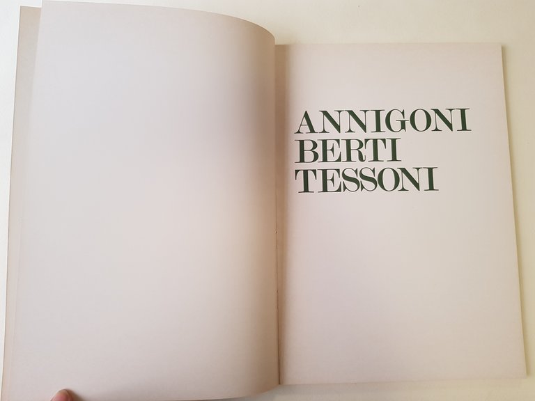 Annigoni, Berti, Tessoni.