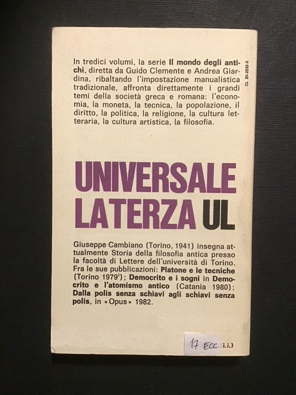 LA FILOSOFIA IN GRECIA E A ROMA
