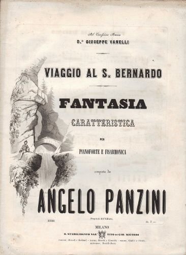 Viaggio al S.Bernardo. Caratteristica per pianoforte e fisarmonica. (Al carissimo …