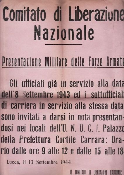 Presentazione Militare delle Forze Armate - (Siglato)- Il Comitato di …