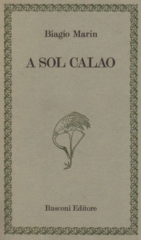 A sol calao. Saggio introduttivo di Carlo Bo. | Immagine principale