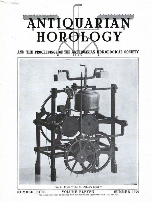 Ad the proceedings of theantiquaria horological society.