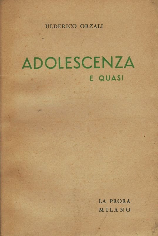 Adolescenzae quasi.